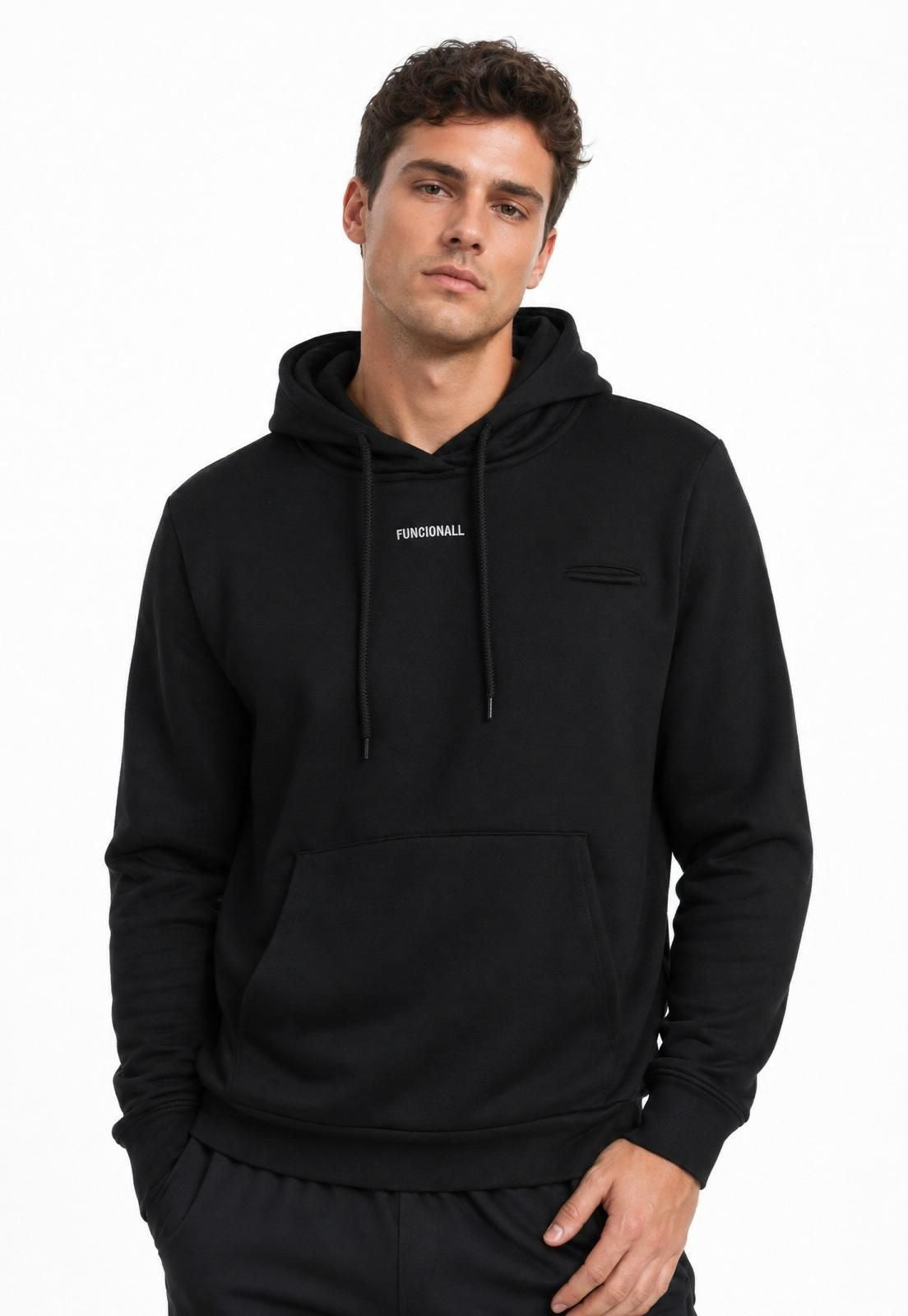 Buzo Negro Masculino Esencial