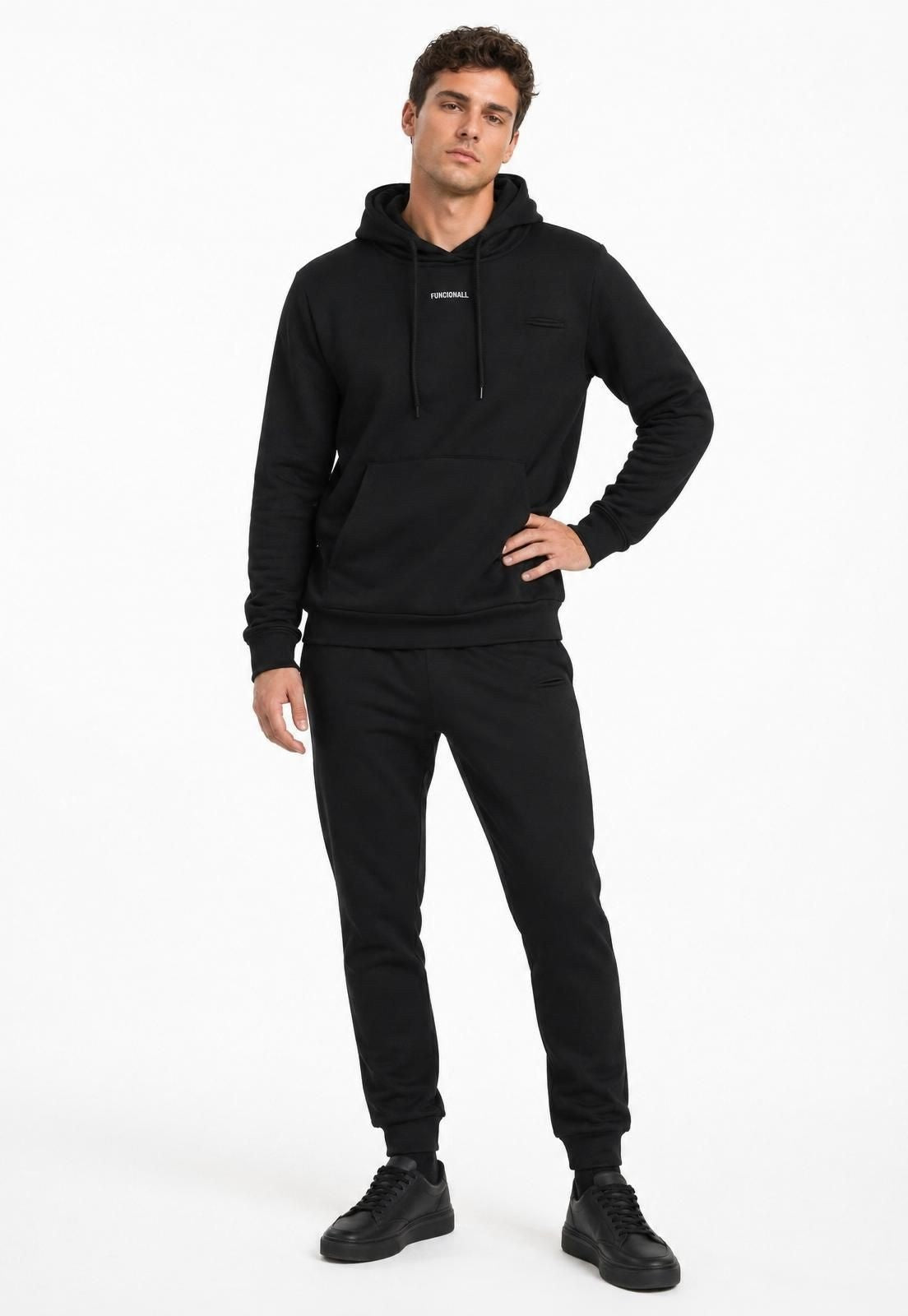 Buzo Negro Masculino Esencial